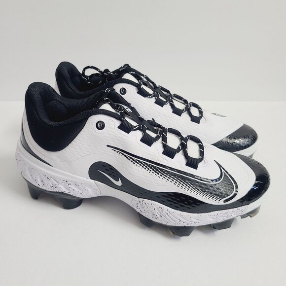 NEW Nike Alpha Huarache Elite 4 Low MCS Baseball Cleats FD6255-108 Size 9.5 Blac main image 6